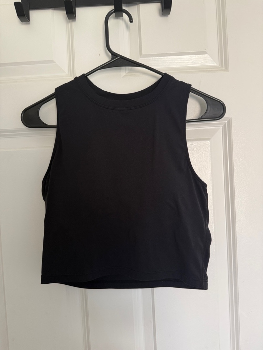Black Cropped Tank Top